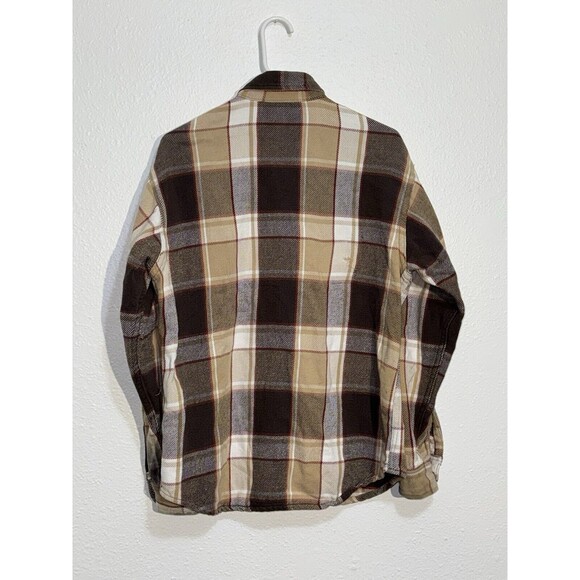 Vintage Distressed 70s Big Mac Flannel Button Up Shirt Adult Size Large MiUSA - Picture 2 of 16